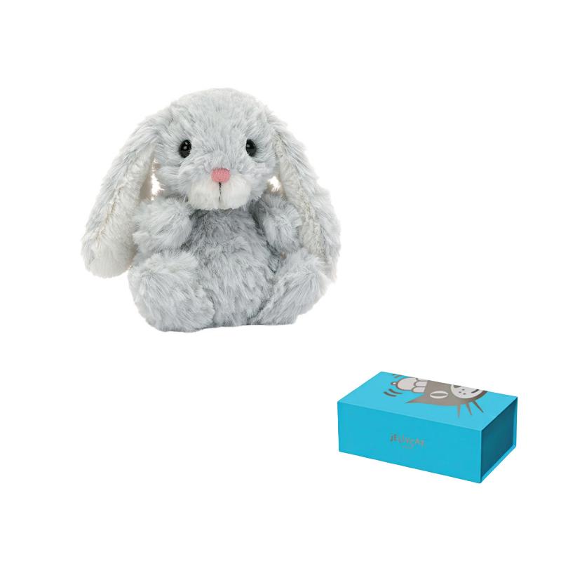 Jellycat Bonnie Rabbit Animal Delicious Silver Rabbit Doll Plush Doll 15cm Height