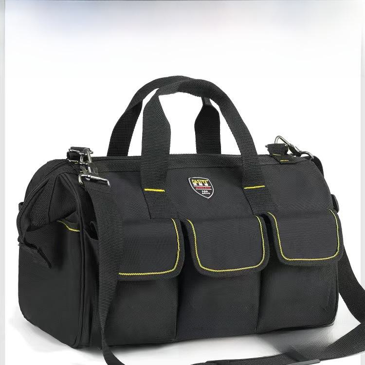 Sturdy & Durable Large Canvas Electrician Tool Bag for Woodworking, Multifunctional & Diagonal Design for Men