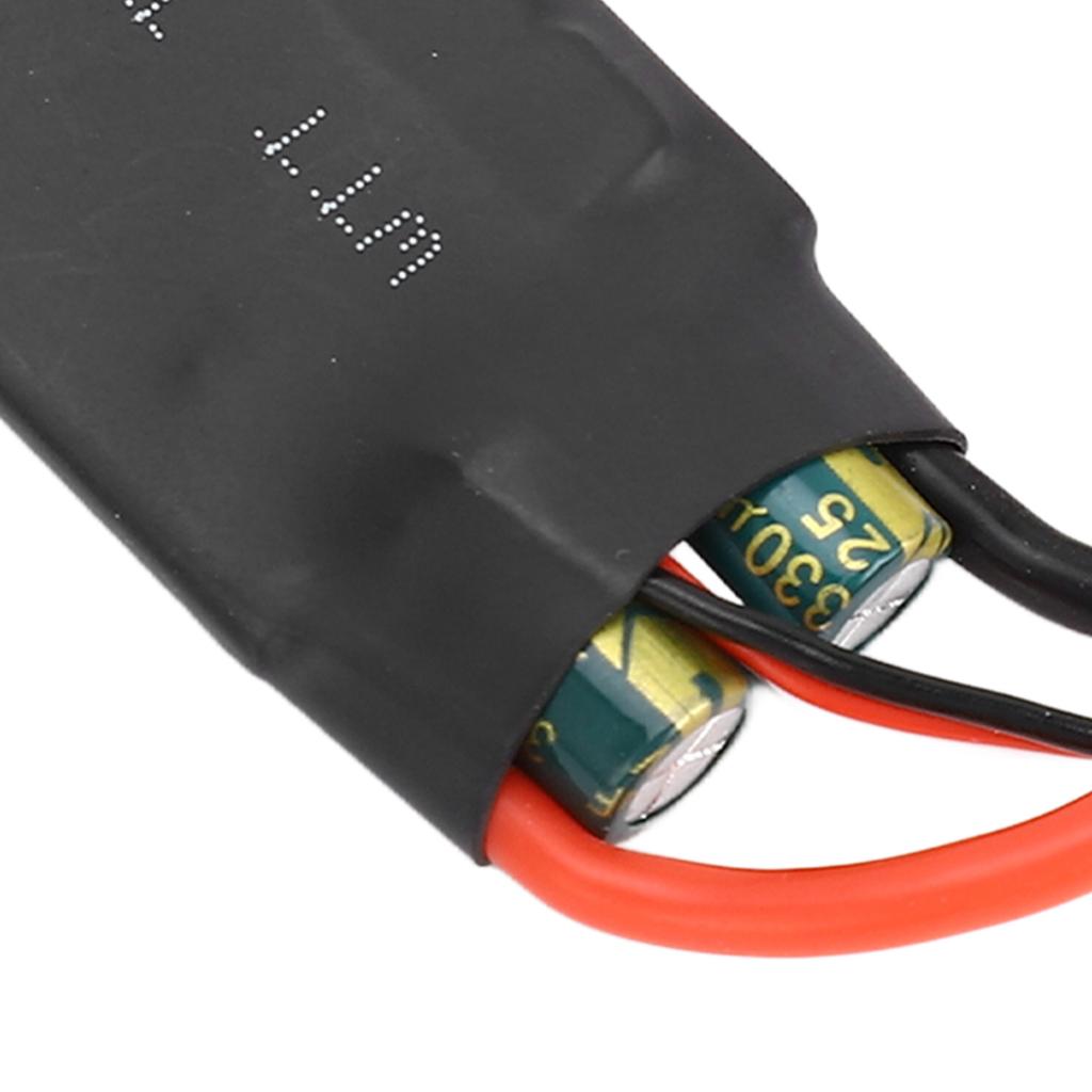 Brushless ESC 40A Black Brushless ESC for RC Fixed Wing Aircraft Short Cable Version Without Plug