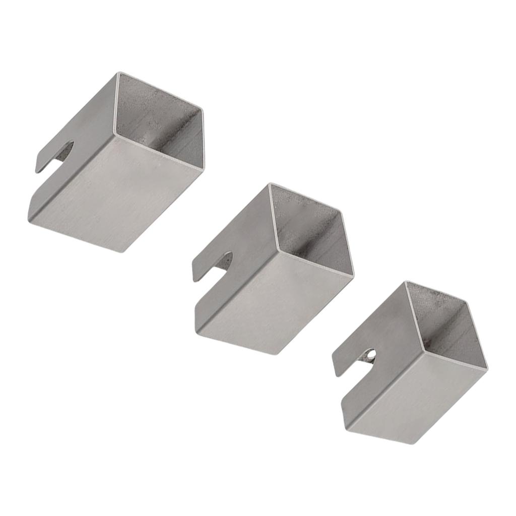Pack of 3 Grill Spacers Grilling Plate Rack Stainless Steel Texture Suitable for Fire Plate and Grill Barrel Distance