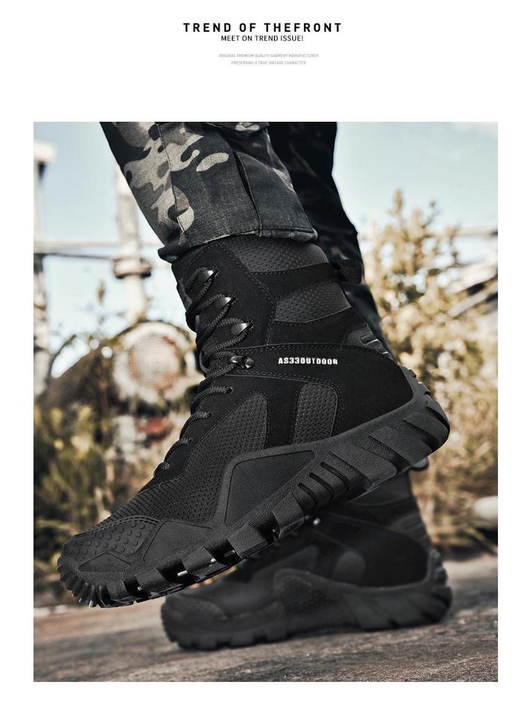 Plus Size Camouflage Military Boots: Wear-Resistant, Perfect for Hiking and Climbing