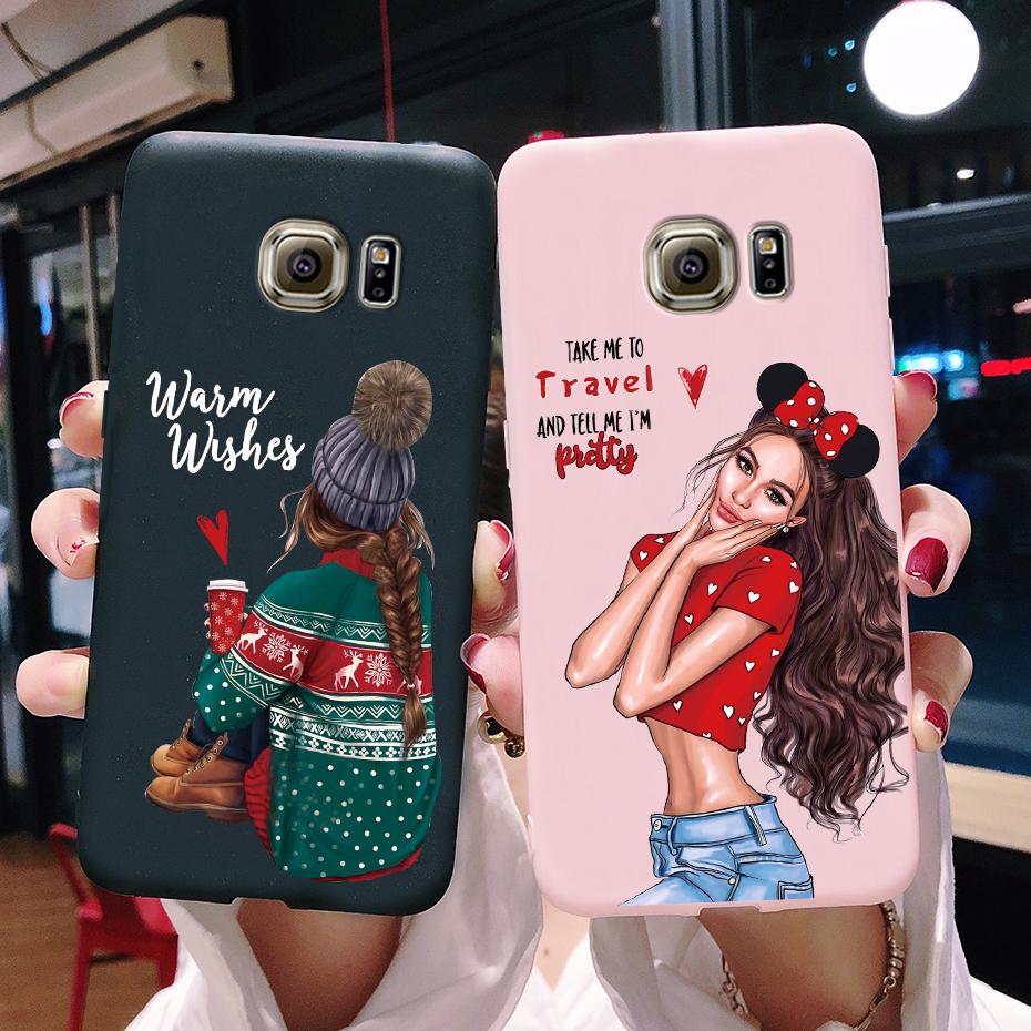 For Samsung Galaxy S7 egde case Cover for Samsung Galaxy S6 edge Case for Samsung S7 S6 G920F SM-G925F Cover Cute Silicon Fundas