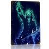 Dave Grohl D Texture Printed Poster Custom Vintage Metal Tin Plate Sign for Wall Art Funny Signs Home Decor Accessories House