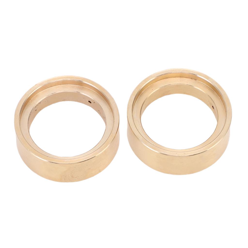 2Pcs Brass Internal Beadlock Clamp Ring Professional 1.3in 1 18 RC Car Accessories with Hole Wheel Weights for 9781 Hub