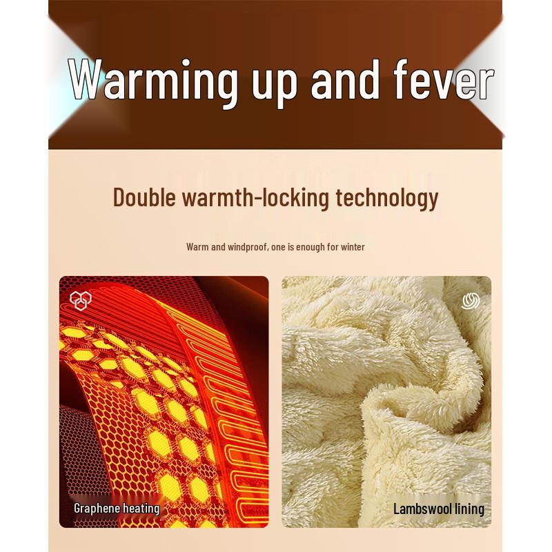 Mao Ren Men's Graphene Thermal Fleece Lined Winter Pants