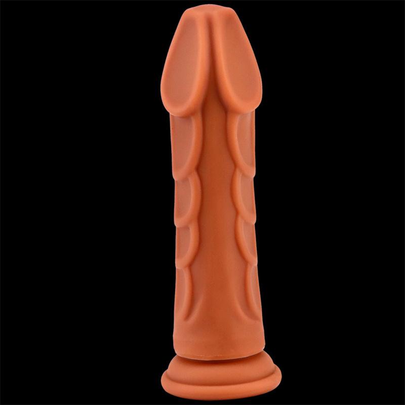 Mixed Color Liquid Silicone Eggless Simulation Penis Dildo Female Masturbation Device Anal Anal Plug Anal Expansion Device