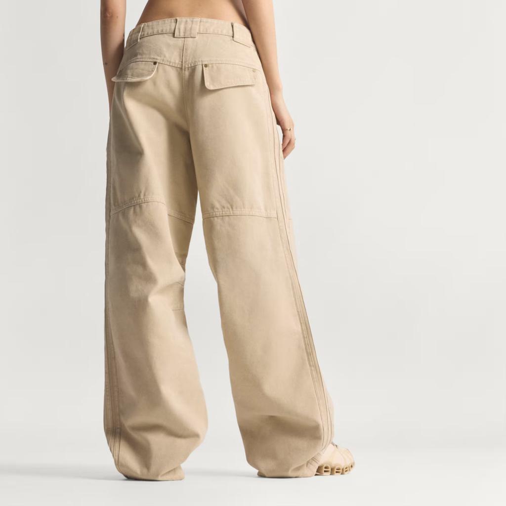 Adidas Originals Loose Fit Casual Pants With Zipper Women bottoms KC8892