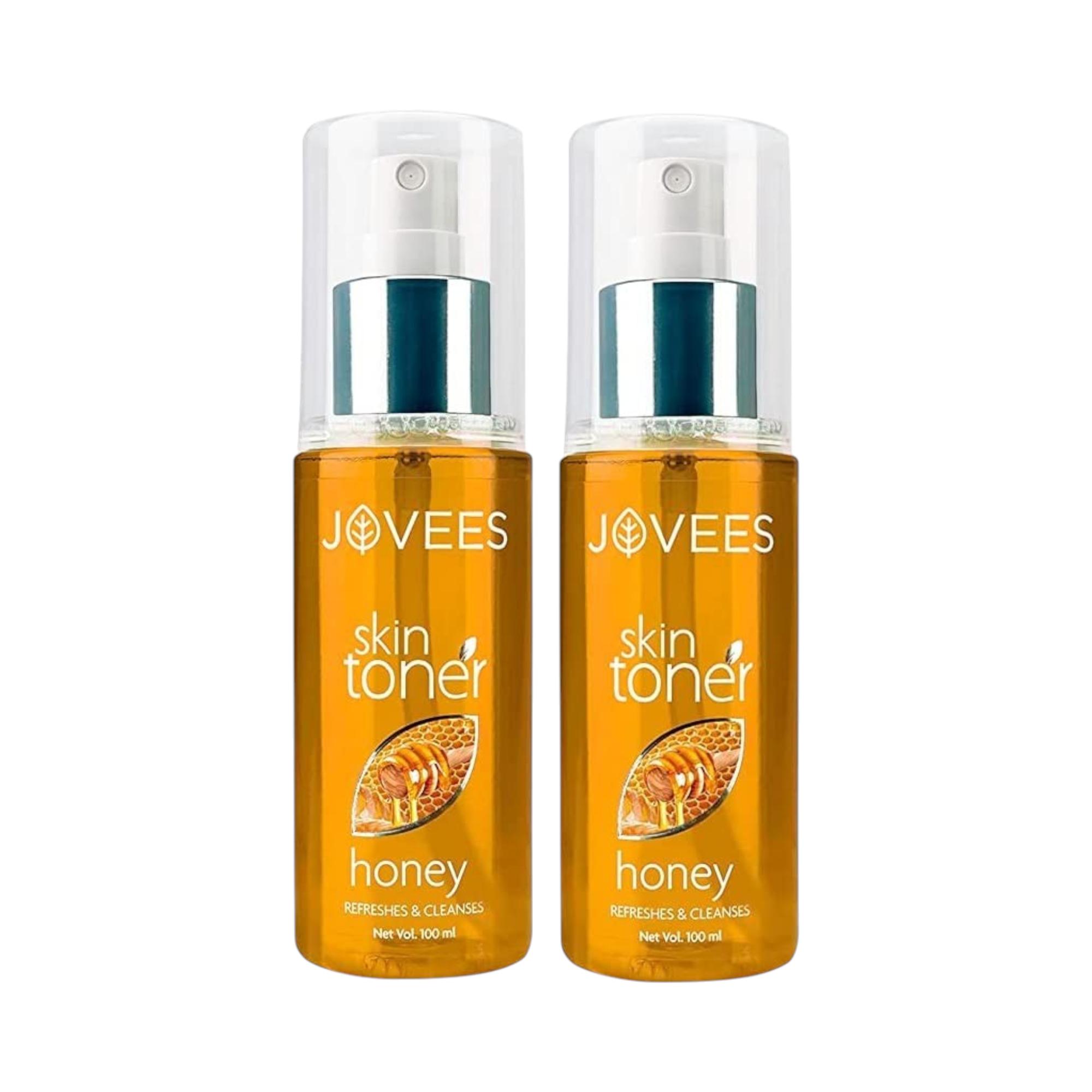 

Jovees Herbal Медовый тоник 200 мл Упаковка из 2 штук Увлажняющий спрей для лица для сухой кожи Сияние Сужение пор Осветление Без спирта Мягкий уход за кожей