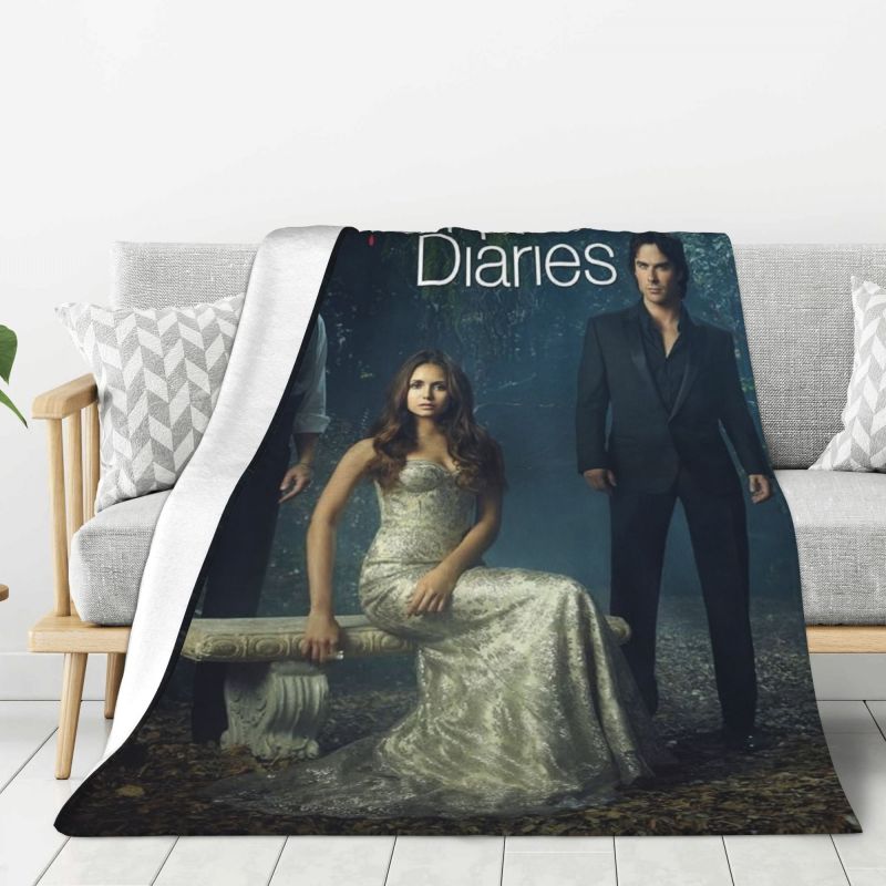 Coperta Personalizzata The Vampire Diaries Morbido Pile Primavera Autunno Calda Flanella Plaid per Divano Casa Camera da Letto Trapunta