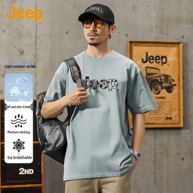 

JEEP Men s Casual Short Sleeve T-Shirt EU 40