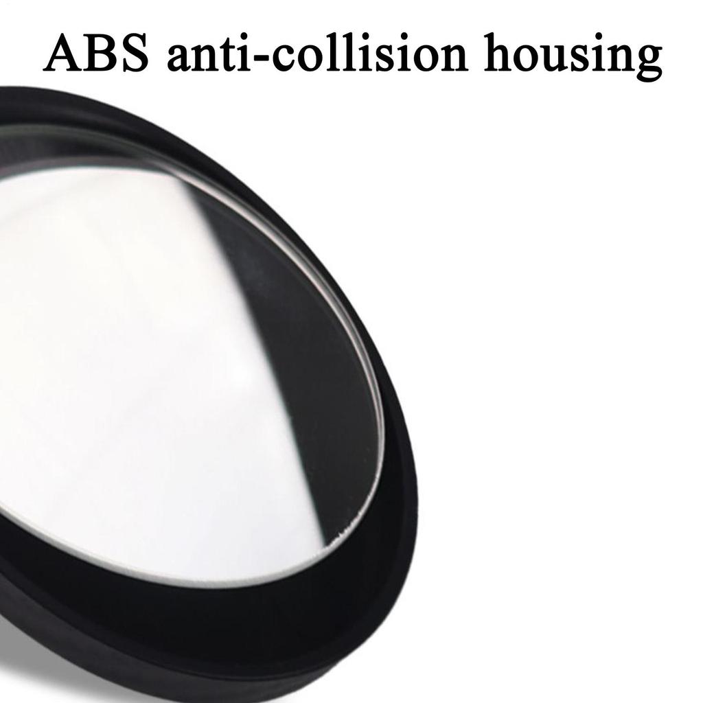 Car Blind Spot Mirror 360-Degree Rotation Blind Spot Mirrors Rainproof Convex Rearview Monitor With 150-Degree Angle View For