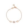 Lucky Small Waist Bracelet Female Niche Design Light Luxury High Sense Simple Rose Jewelry for Girlfriend Jewelry