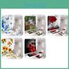 Elegant Modern Style Peva Shower Curtain Set For Bathroom Dry Wet Separation