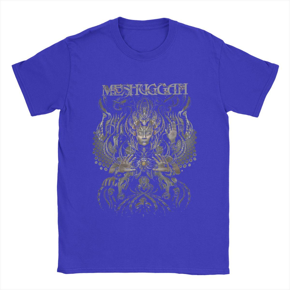 Winter snow Zomer Meshuggah Hands Of Msgh Heren Dames T-shirts Kleding Vintage T-shirts T-shirts Puur Katoen Cadeau Kleding XXL blauw