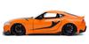 Jada Toys Fast & Furious Series 1/24 F&F (9) 2020 Toyota Supra Orange/Black (Han) Finished Product