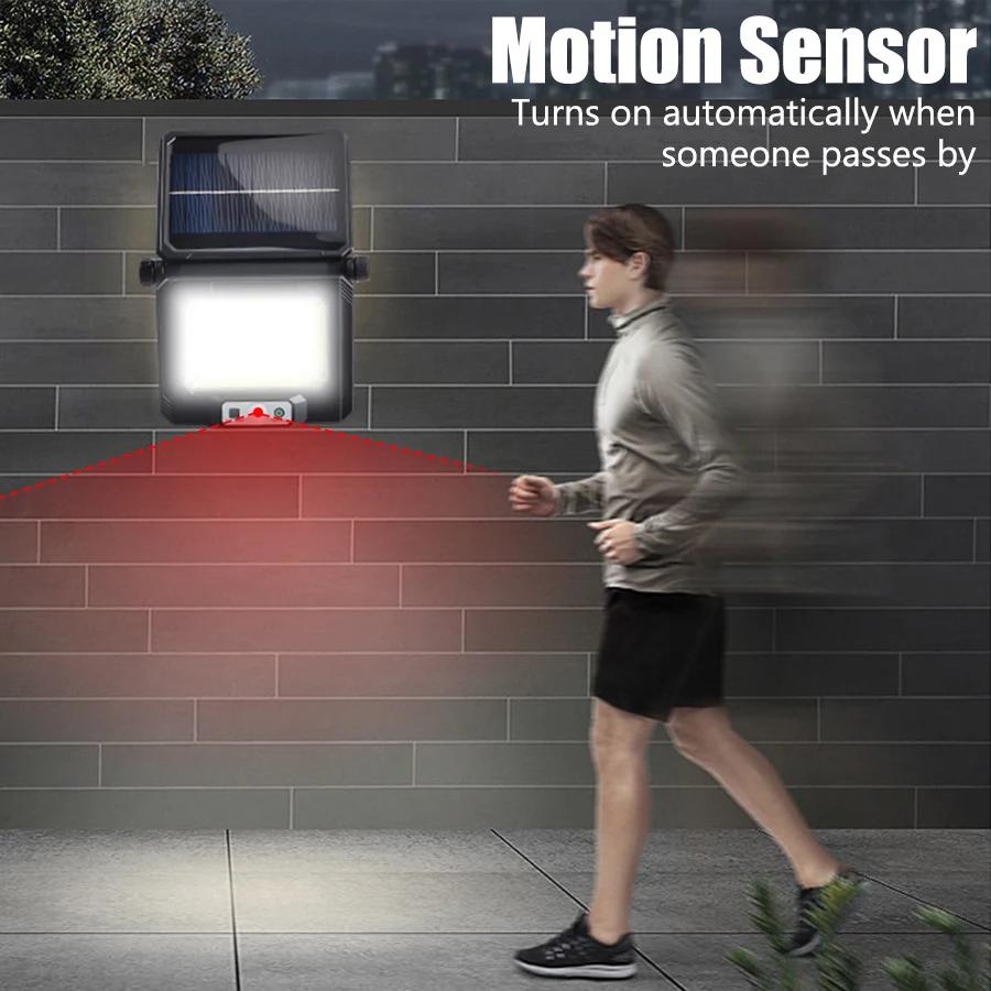 LED Solar Motion Sensor Wall Light 1/2 PCS Outdoor Solar Powered Lights For Yard Garden Fence Garage Waterproof Street Lamp