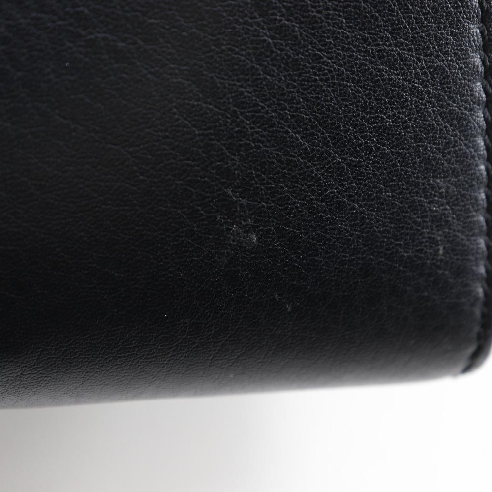 Fendi Petite Troisur Handtasche 8BH333 2WEGE-Schultertasche schwarzes Leder Damen Gebraucht