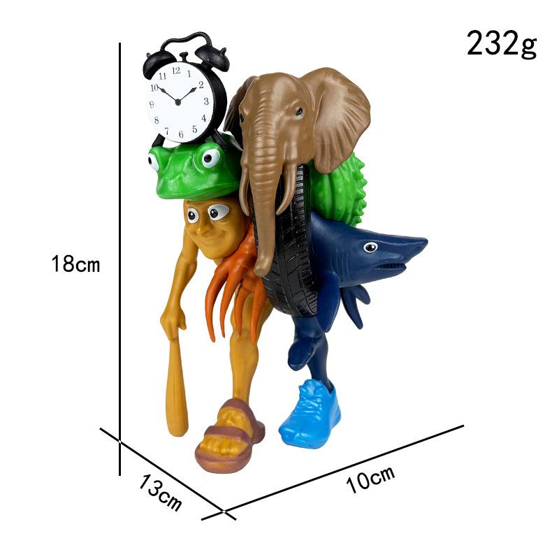 

Тунг Тунг Тунг Сахур Тралалеро Тралала Італійський Маразм Видання Монстрів Аніме Екшн-фігурка Мультяшна Прикраса Іграшка Подарунок