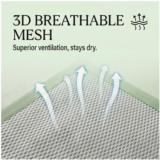 Cooling Ice Silk Rattan Mat 3-Piece Set Foldable Fitted Sheet 150/180x200cm Dorm Summer
