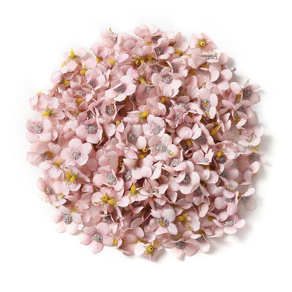 50/100Pcs Silk Artificial Daisy Flower Head For Flower Wall Plant Wedding Home Room Decoration DIY Garland Valentine'S Day Gift