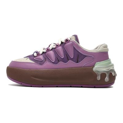 Fila Gulerod 1 Afslappet Komfortabel Stødabsorberende Slidstærk Lave Top Skateboard Sko Dame sneaker Lilla Brun F12W411201FPA