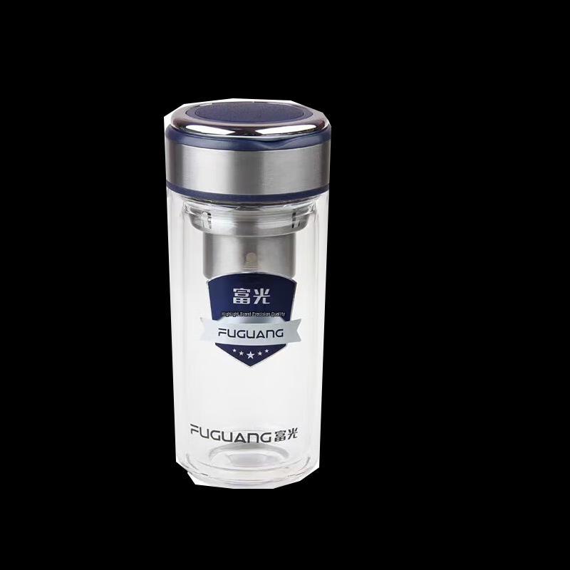 FUGUANG Mingyu Double-Layer Glass Tea Cup with Handle