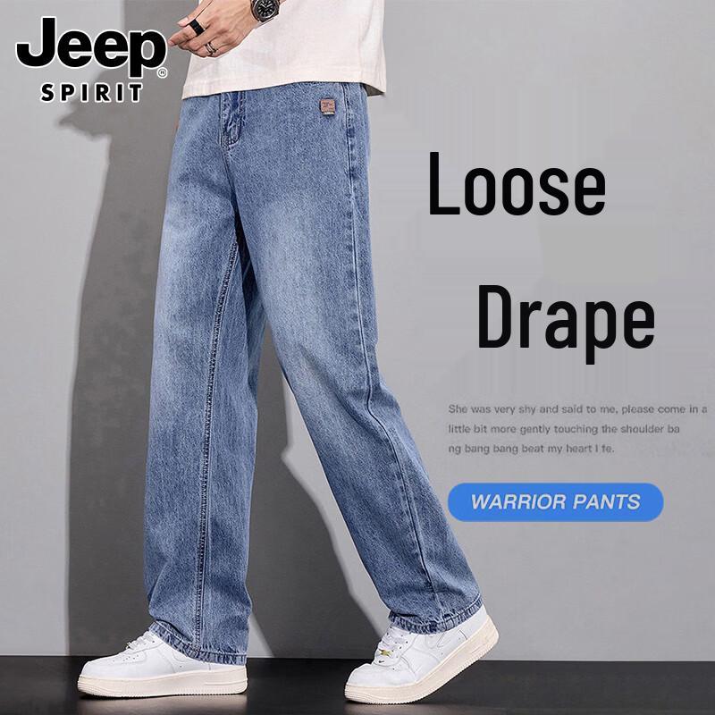 JEEP SPIRIT Men s Washed Straight Leg Jeans 32