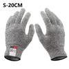 Konopné šedé rukavice odolné proti proříznutí Vysoce ochranné odolné proti proříznutí Zcela nové