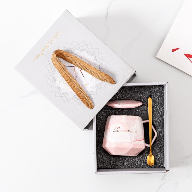 Simple fashion ceramic cup creative mug coffee cup couple cup gifts business souvenir