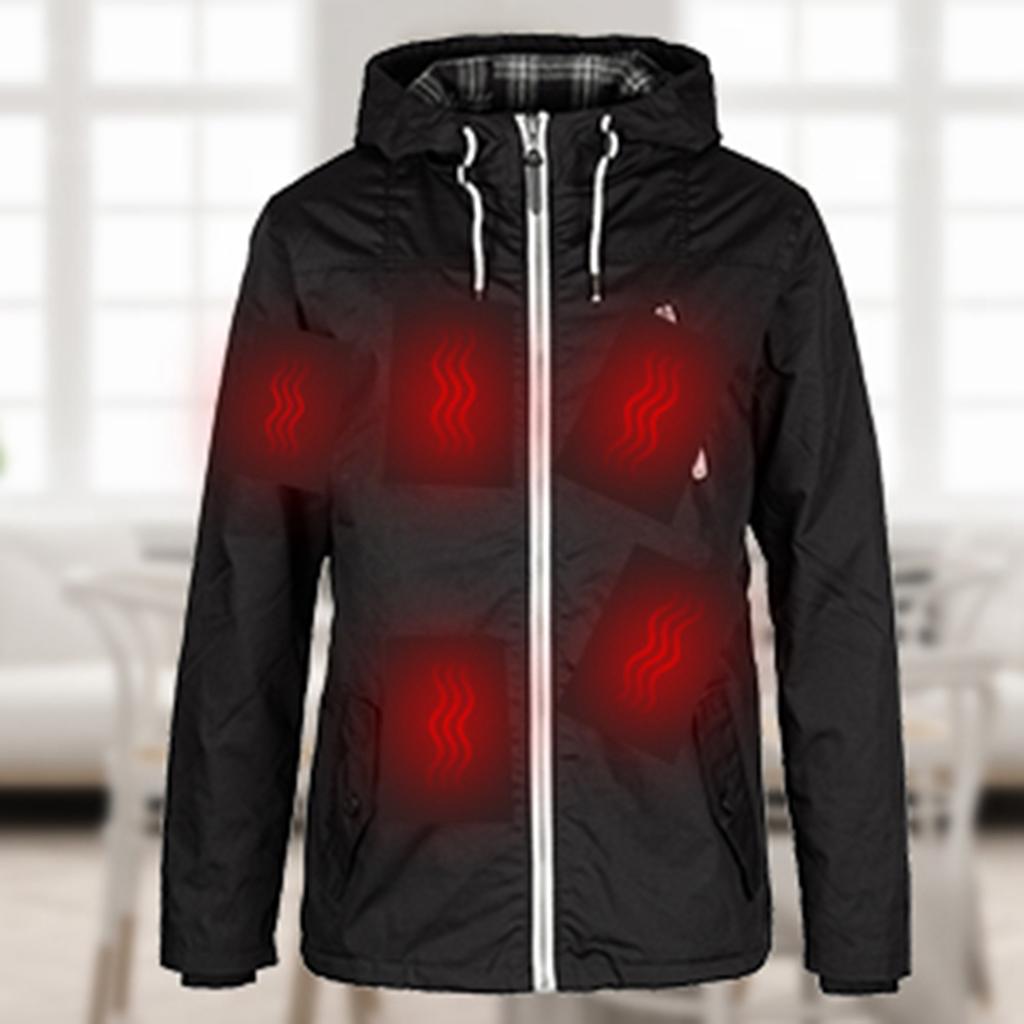 Heating USB Electric Cloth Heater Pad USB Electric Clothes Five Heater Pads Heating Element  Adjustable Temperature Warmer Tool