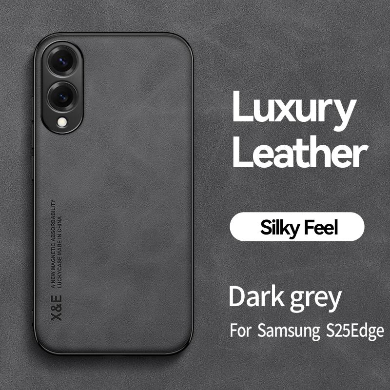 For Samsung S25 S24 S23 S22 Plus Ultra Light Luxury SheePskin Case For Samsung S24FE 23FE S25Egde Magnetic Suction Phone Case