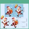 Holiday Stickers Window With Pvc Snowflakes Penguins And Santa For Christmas