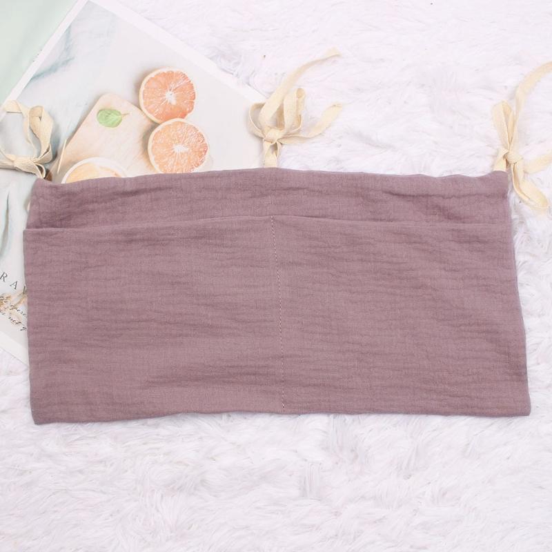 Crib Cotton Diaper Bottle Molar Toy Storage Bag Used to Store Baby's Clothes Diapers Toys Easy to Hanging High Quality