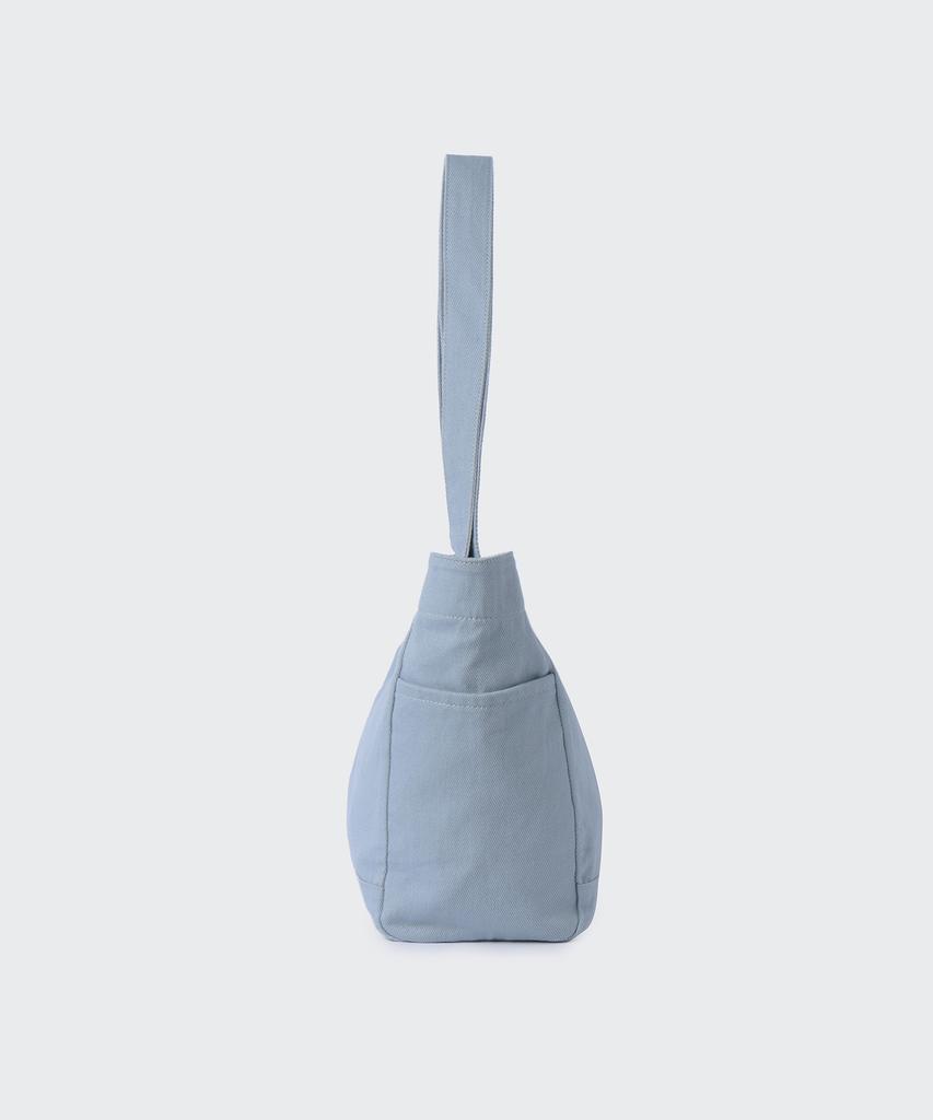 Musinsa Standard Woman Women'S Washed Cotton Shoulder Bag [Sky Blue]