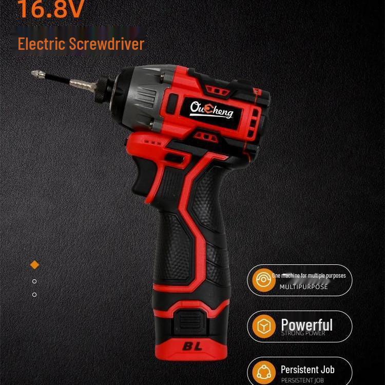 16.8V Cordless Electric Screwdriver & Impact Driver with Makita Plug, Lithium Battery Powered