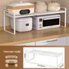 Retractable Layered Storage Shelf - Nail-Free Iron Organizer for Dorms