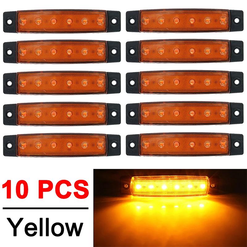 10 Pieces  Side Marker Warning Lights Indicator Light Signal Light Car Signal Rear Brake Warning Rear Light LED 12V 24V