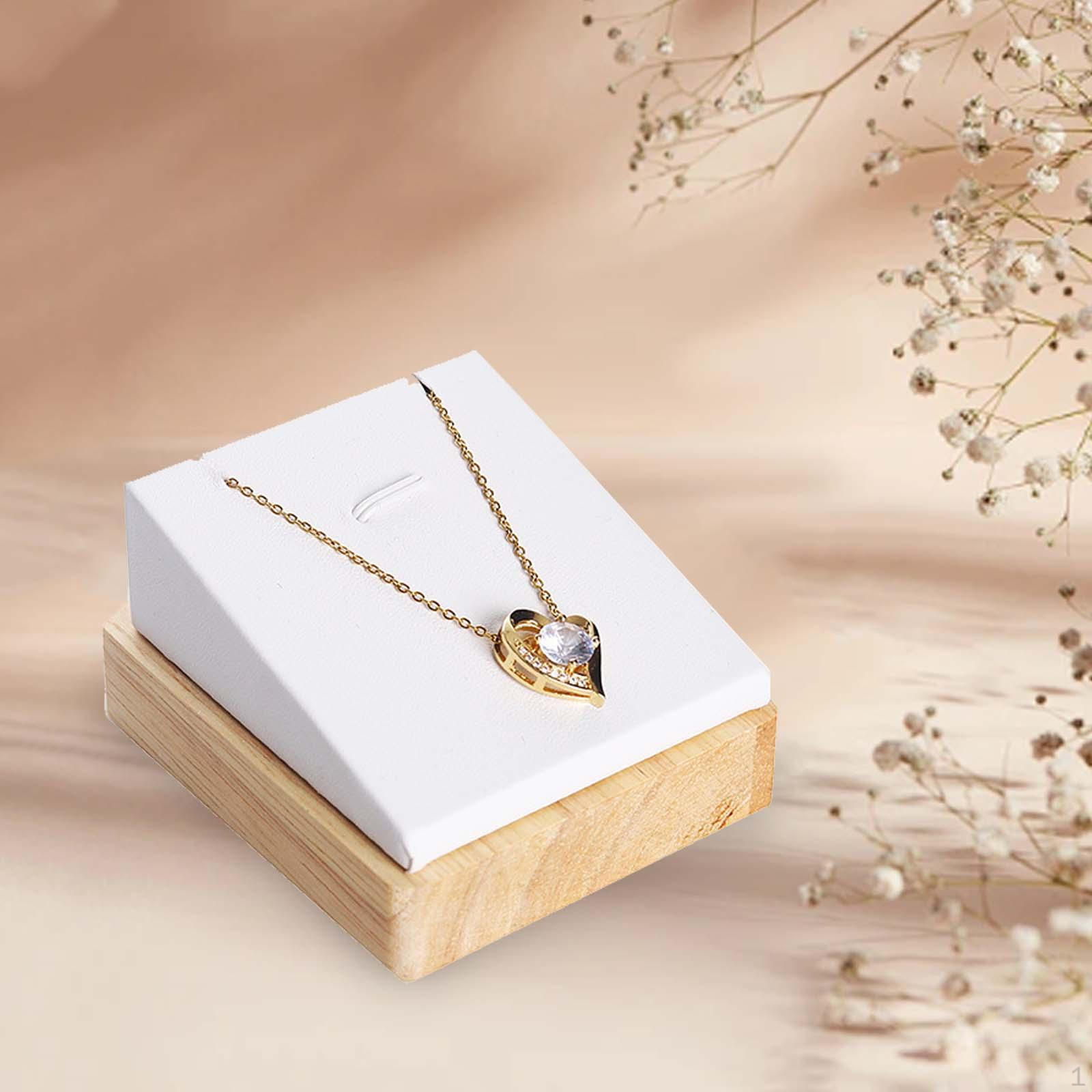 

Элегантный деревянный держатель для ожерелий для домашнего декора белый