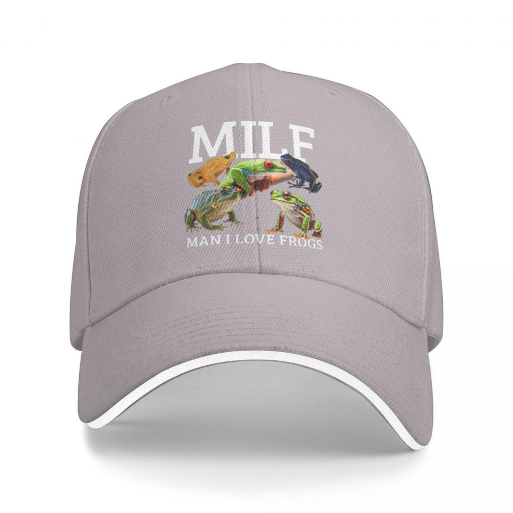 Baseball Caps Milf Unisex I Love Frogs Funny Graphic Unisex Women Casual Summer Caps