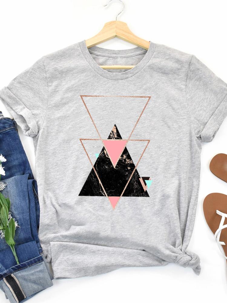 Damenmode Aquarell Pferd 90er Jahre Trend Casual Frauen Kleidung Sommer Kurzarm Graphic Tee T-shirts Weibliche T-shirt Kleidung