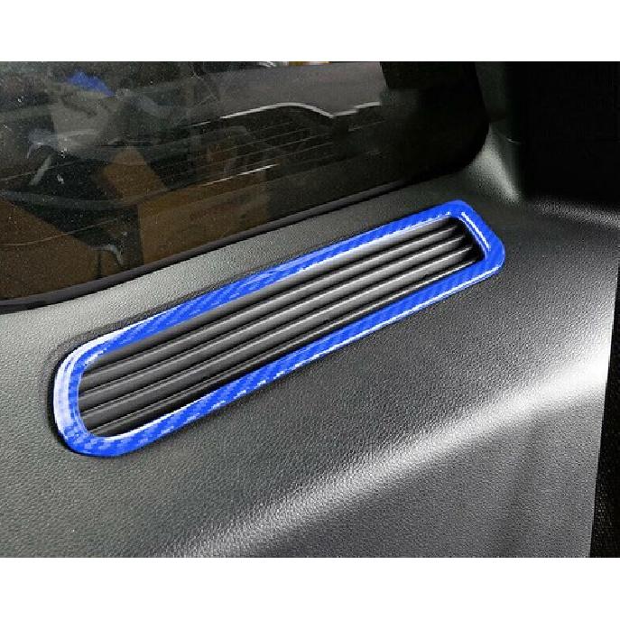 Row Air Outlet Vent Cover Trim 2X For Ford Explorer - Blue Carbon Fiber