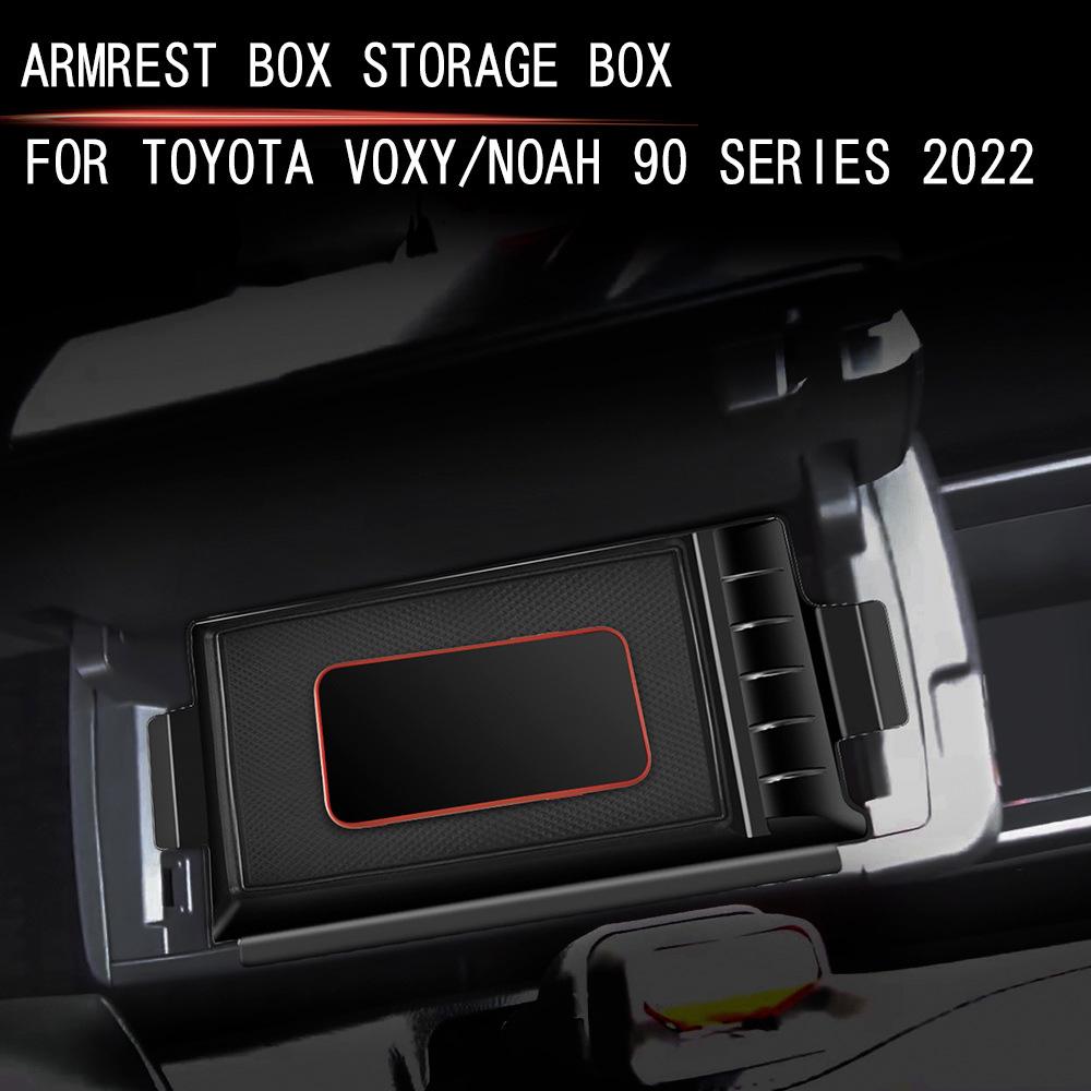 For Toyota Voxy 90 2022 2023 2024 Car Center Console Storage Box Armrest Storage Box Layered Storage Box Noah 90 Accessories
