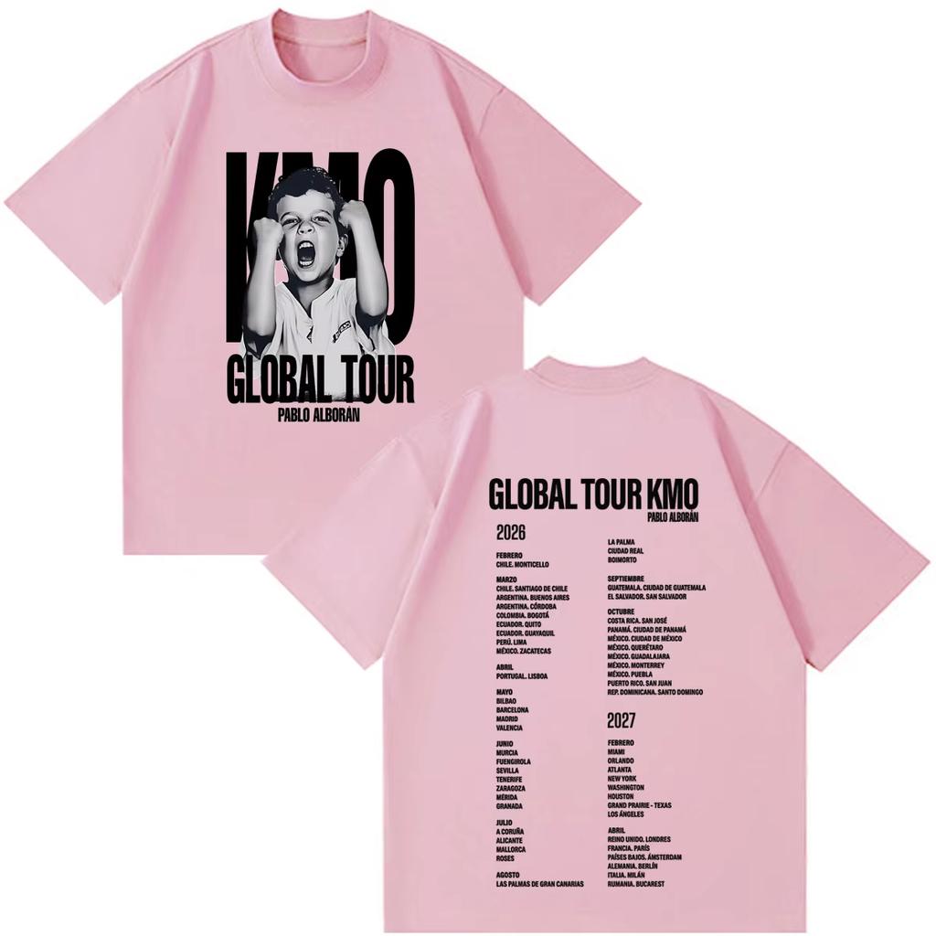 2026 HOT SALE Pablo Alborán Global Tour KM0 Graphic T-Shirt Men Women Unisex Retro Hip Hop Cotton Summer Casual Short Sleeve Top T-shirt Loose Tee