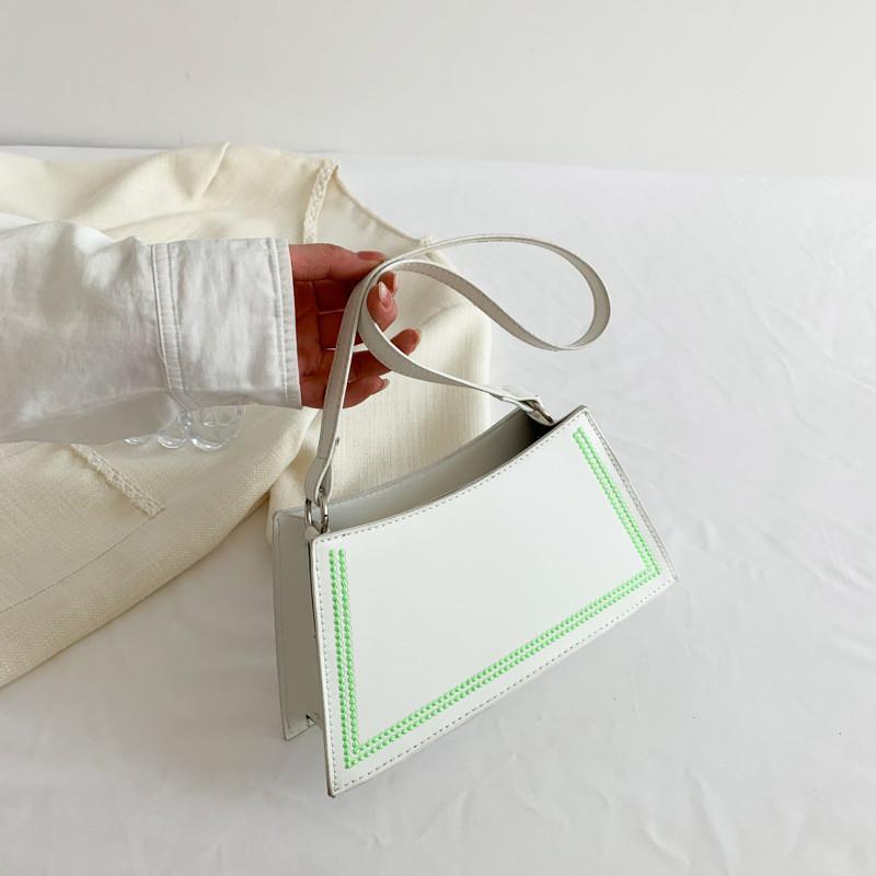 2023 Summer New Fashion Shoulder Bag Street Trendy Small Crossbody Bag Retro Underarm Bag белый