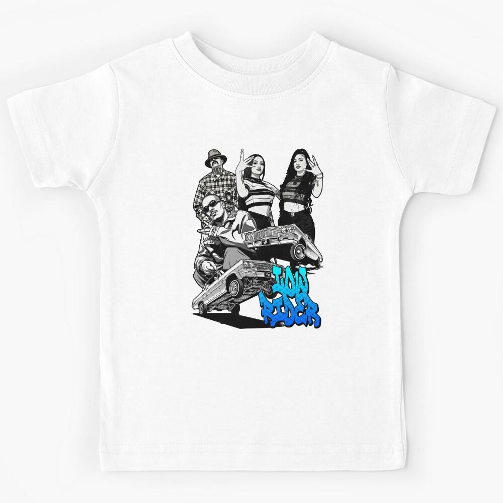 Low Rider Crew – Arte Urbana Chicana Streetwear Kids T-Shirt 100