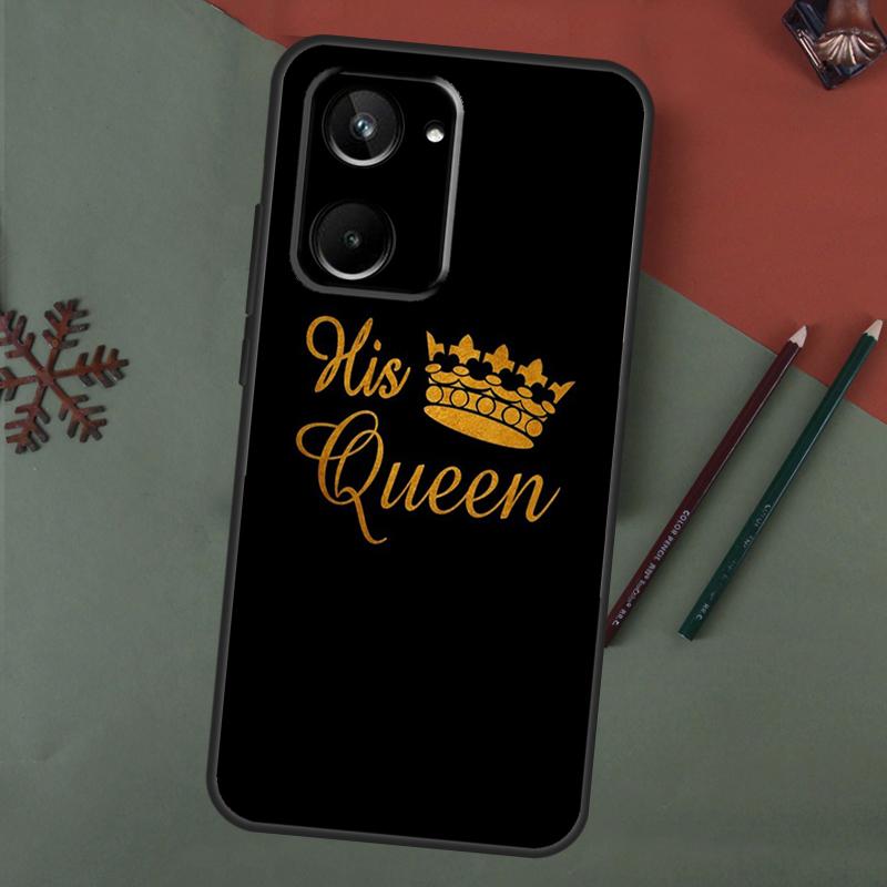 König Königin Paar Liebhaber Hülle Für Realme C61 C53 C55 C33 C63 C51 C65 C67 C71 C75 11 12 13 14 15 Pro Plus GT6 GT7 Pro
