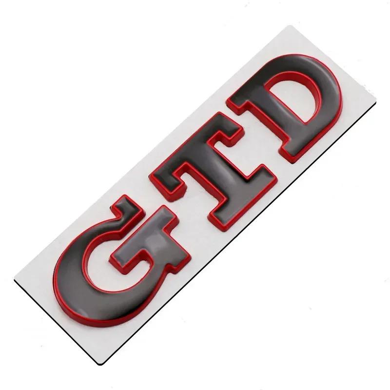 3D Metal TSI TDI GTD GLI Rear Trunk Car Emblem Badge Decals Auto Sticker For VW Volkswagen Polo Golf Passat Jetta Scirocco MK4