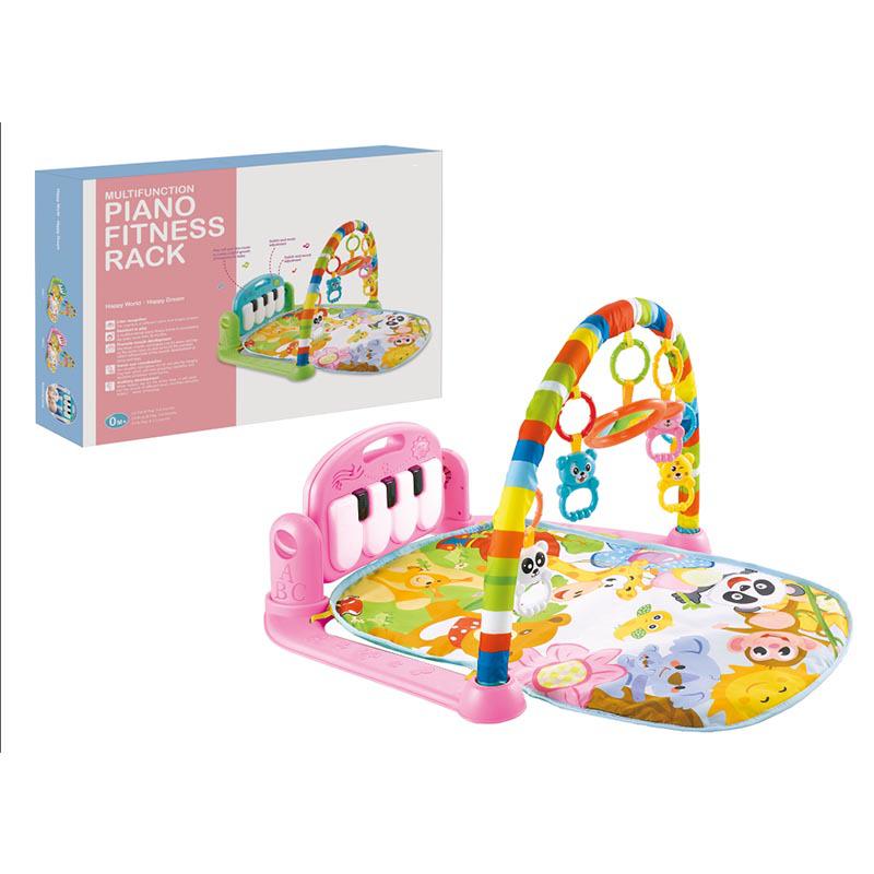 Infant Musical Play Mat & Piano Gym with Rattle Toys (0-18 Months)