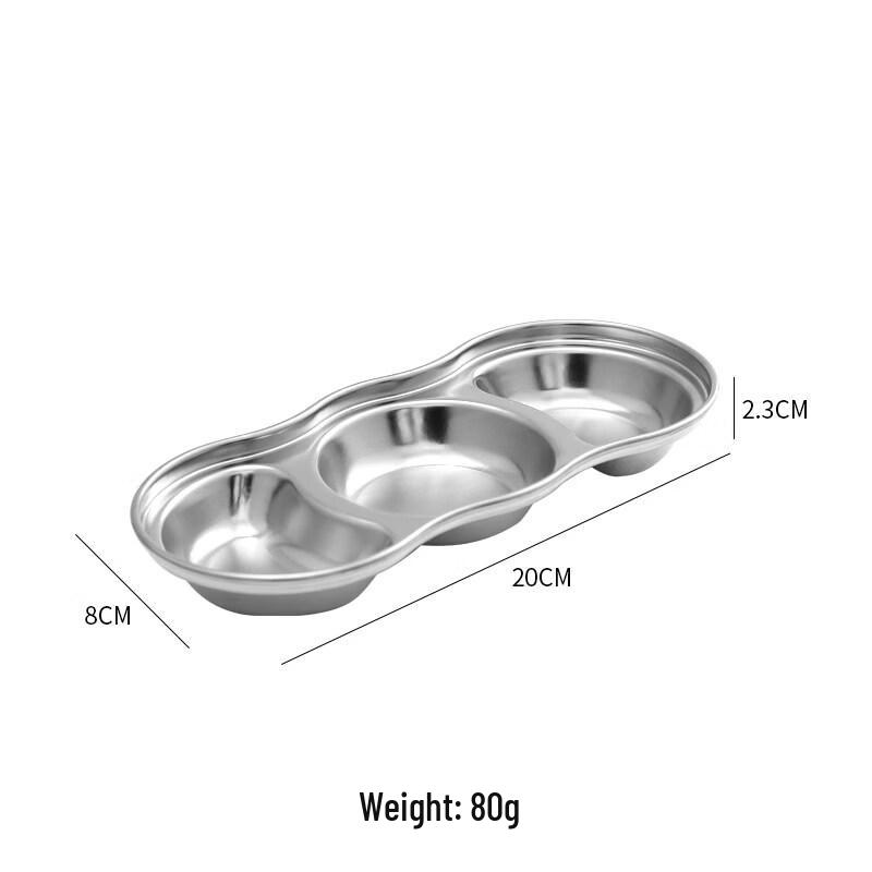 

Korean Style 304 Stainless Steel Dipping Plate