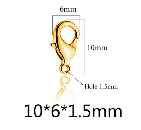20pcs Grade A Stainless Steel Lobster Clasps Claw Clasps for Bracelet Necklace Jewelry Making Findings 9mm-15mm